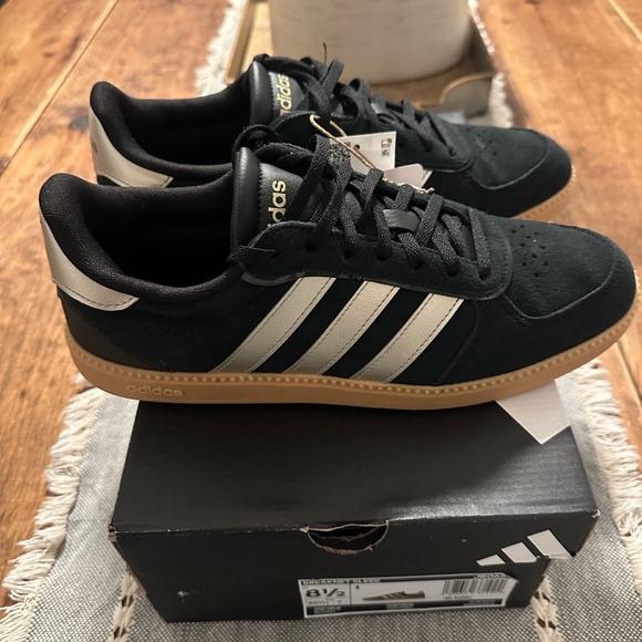 Adidas Black with Gold Stripes Sneakers - Picture 6 of 7